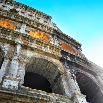 Detail of Colosseum, Rome - Italy
